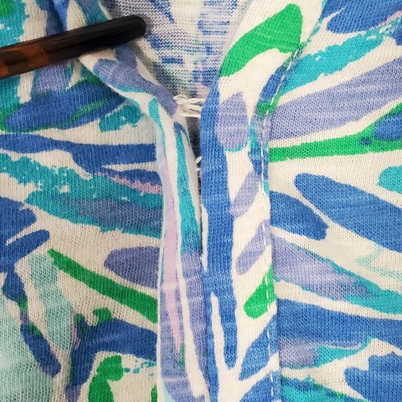 Lilly‎ Pulitzer Women Meg Tunic Top Size XS Lightweight Stretch V-Neck Resort - Picture 5 of 14